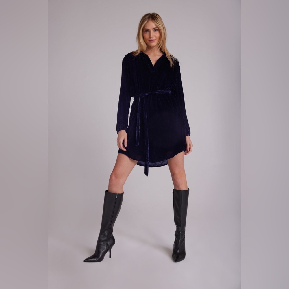 💙 BELLA DAHL (REVOLVE) Velvet Corduroy Tunic Dress. Size XS. Long Sleeved